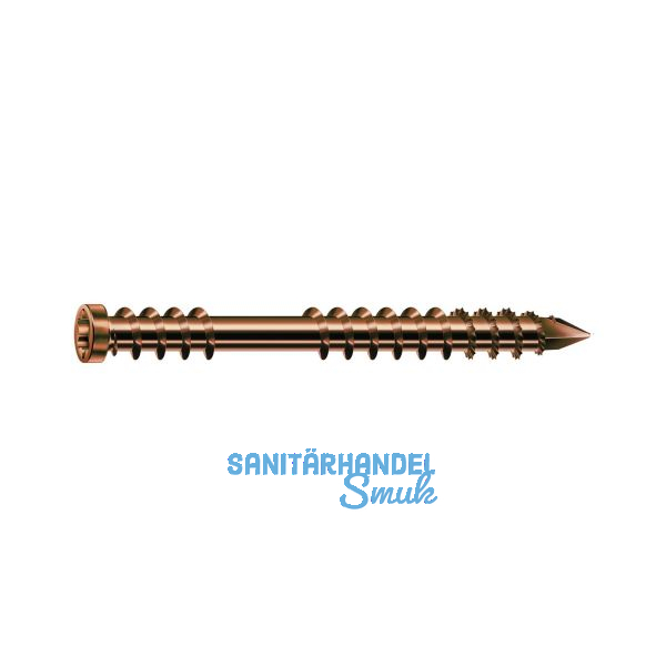 SPAX-D Holzterrassenschraube mit Zylinderkopf 5.0x 50 Torx 25 Edelstahl A2 antik