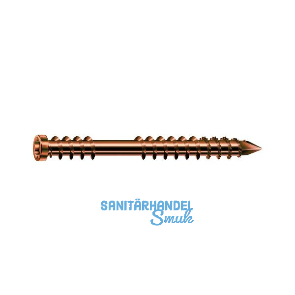 SPAX-D Holzterrassenschraube mit Zylinderkopf 5.0x 60 Torx 25 Edelstahl A2 antik