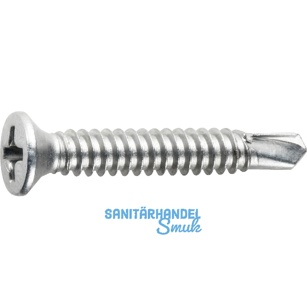 SFS-SP3/38 Fensterbohrschraube 3.9x45 PH 2 Stahl silber f�r Kunststoffprofile