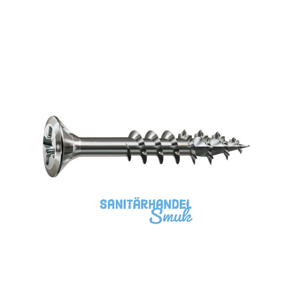 SPAX-FEX H Beschlagschraube 4.0x 40 PZ 2 Stahl silber f�r Holzbefestigungen