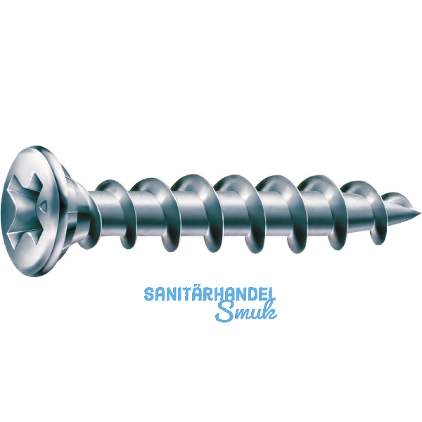 SPAX-FEX-KS Fensterbauschraube 4.2x 35 PH 2 Stahl silber f�r Kunststoffprofile