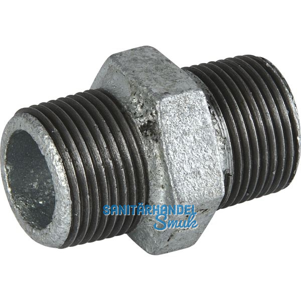 Doppelnippel Fig.280 EN 10242 3/4' verzinkt