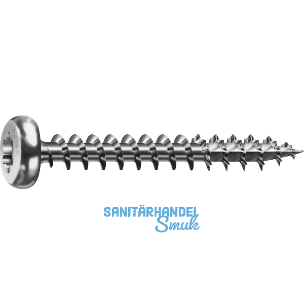 SPAX Halbrundkopf 3.0x 20 Vollgewinde Torx 10 Wirox-Silber mit Bewertung