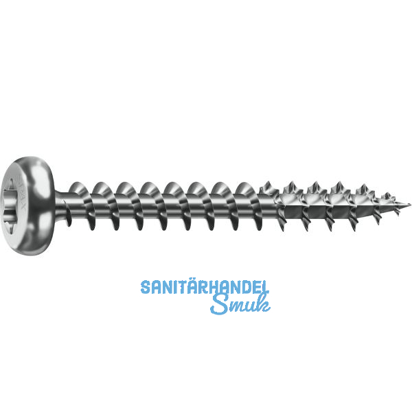 SPAX Halbrundkopf 4.5x 35 Vollgewinde Torx 20 Wirox-Silber mit Bewertung