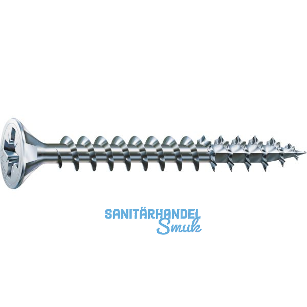 SPAX Senkkopf 4.5x 50 Vollgewinde Pozidriv 2 Wirox-Silber mit Bewertung