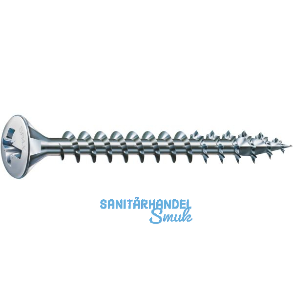 SPAX Linsensenkkopf 4.0x 35 Vollgewinde Pozidriv 2 Wirox-Silber mit Bewertung
