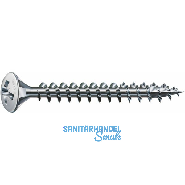 SPAX Linsensenkkopf 3.5x 25 Vollgewinde Pozidriv 2 vernickelt mit Bewertung