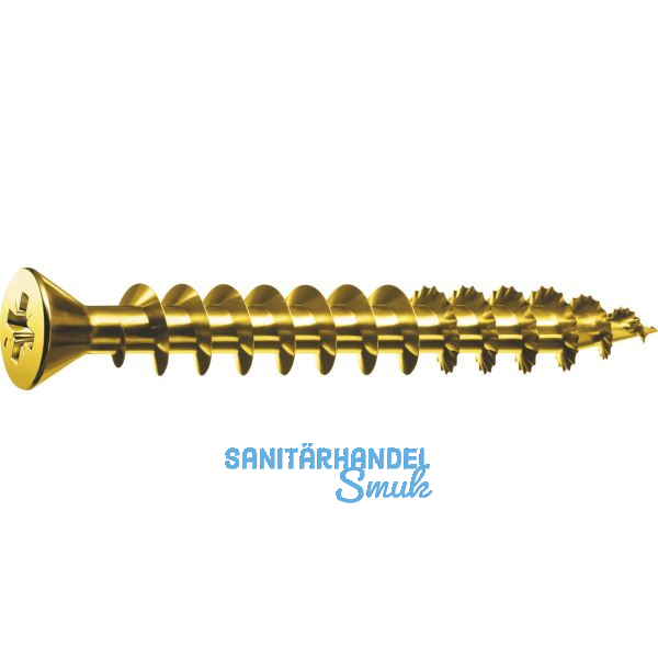 SPAX kleiner Senkkopf 3.0x 12 Vollgewinde Pozidriv 1 Kopf � 5mm Yellox