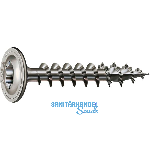 SPAX Holzbauschraube Tellerkopf 6.0x 40 VG Torx 30 Wirox-Silber mit Bewertung