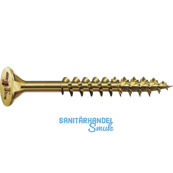 SPAX Senkkopf 4.5x 60 Teilgewinde Pozidriv 2 yellox mit Bewertung