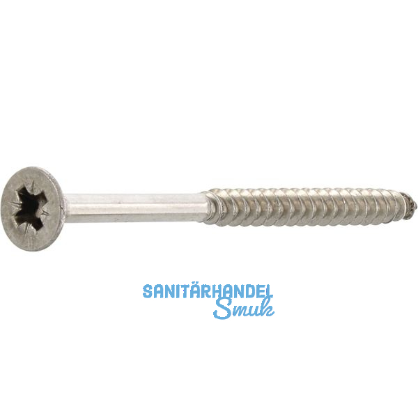 Spanplattenschraube Senkkopf 4.0x 30 Teilgewinde Pozidriv 2 Edelstahl A2