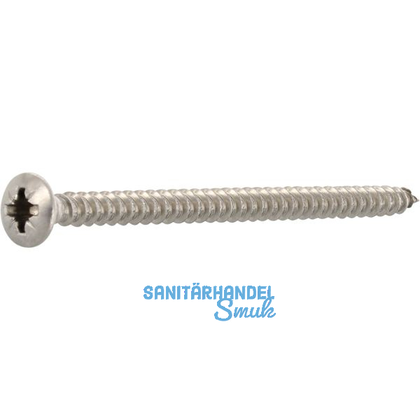 Spanplattenschraube Linsensenkkopf 3.0x 35 Vollgewinde Pozidriv 1 Edelstahl A2