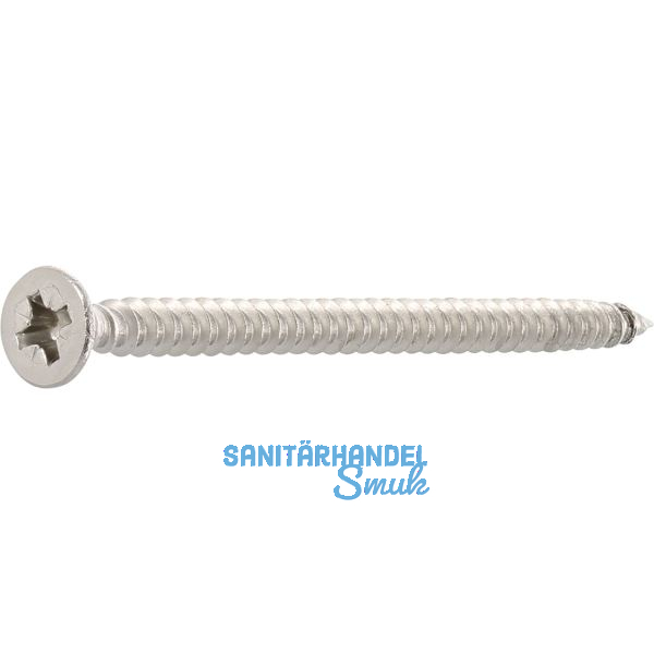 Spanplattenschraube Senkkopf 5.0x 30 Vollgewinde Pozidriv 2 Edelstahl A2