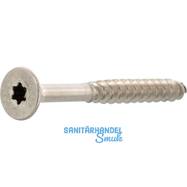 Spanplattenschraube Senkkopf 3.5x 40 Teilgewinde Torx 15 Edelstahl A4