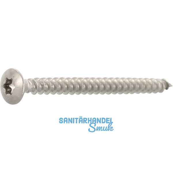Spanplattenschraube Linsensenkkopf 4.0x 50 Vollgewinde Torx 20 Edelstahl A2