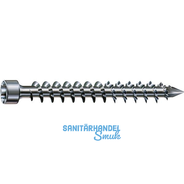 SPAX Holzbauschraube Zylinderkopf 8.0x450 VG Torx 40 Wirox-Silber mit Bewertung