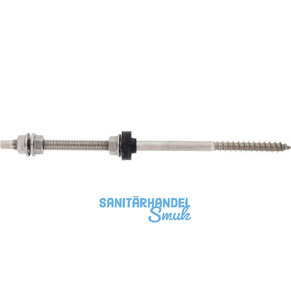 Stockschraube M10x200 mit Flanschmutter & EPDM-Dichtung