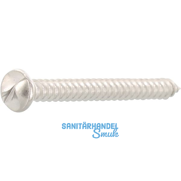 Einwegsicherheitsschraube - Halbrundkopf 4,8x13 mit Blechgew. - Edelstahl A2