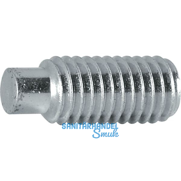 ISO4028 45H M 6x 16 verzinkt Gewindestift mit Zapfen Innensechskant (DIN915)