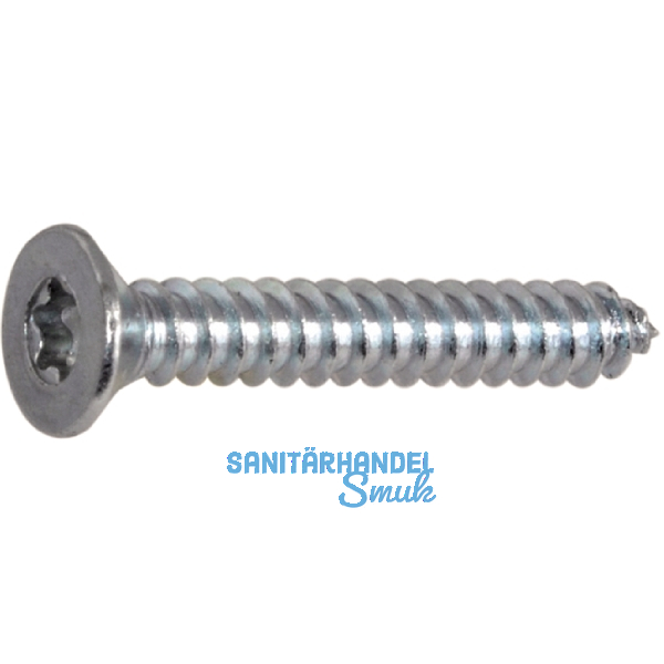 DIN7982C 3.5x 22 Torx15 verzinkt Senkkopf-Blechschraube ~ISO14586