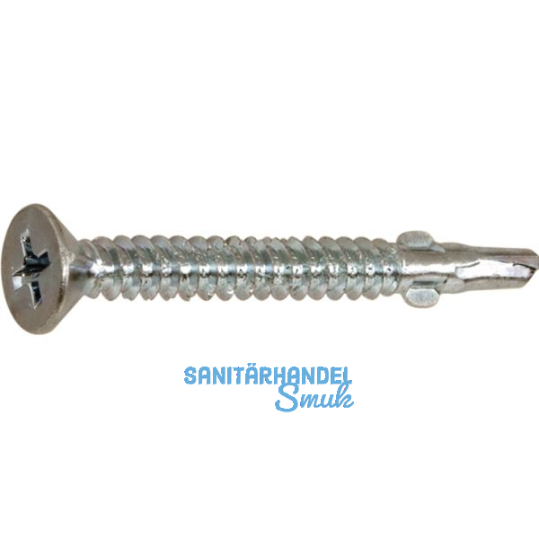 DIN7504 5.5x38 Phillips Kreuzschlitz verzinkt Fl�gelbohrschraube Senkkopf