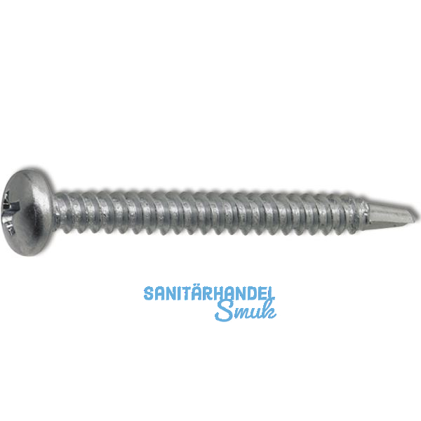 DIN7504N 6.3x 32 Phillips-KS verzinkt Linsen-Bohrschraube ~ISO15481