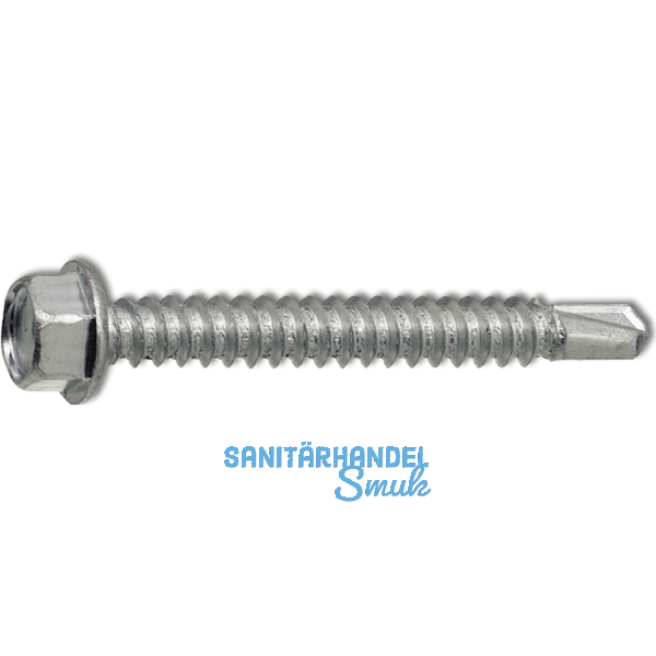DIN7504K 6.3x110 TG verzinkt Sechskant-Bohrschraube ~ISO15480