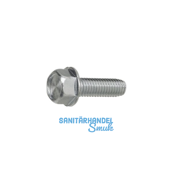 DIN7500DE (D) M 8x30 verzinkt gewindefurchende 6kt-Schraube mit Bund