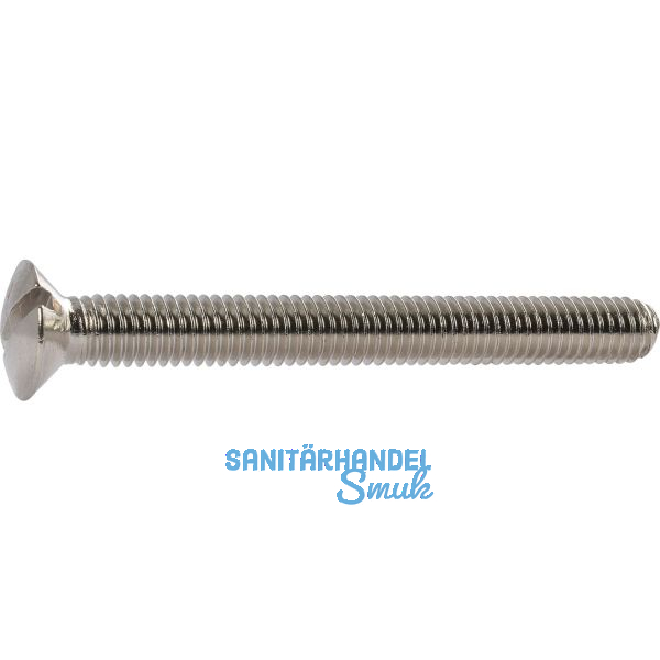 DIN964A M 6X 80 Messing vernickelt Linsenschraube