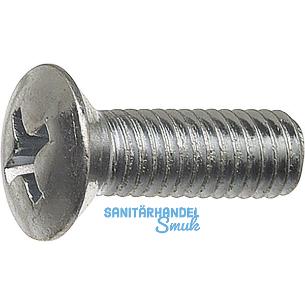 ~ISO7047 4.8 M 5x 12 Phillips KS verzinkt Linsensenkkopfschraube (DIN966A)