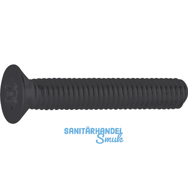 DIN965A 04.8 M 5x 16 TX25 verzinkt-schwarz Senkschraube (�hnl.ISO14581)