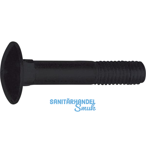 DIN603 M 6x 55 schwarz verzinkt ohne Mutter