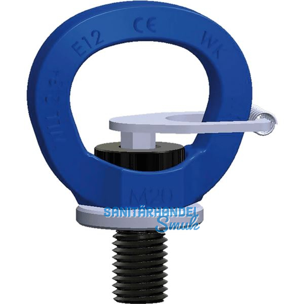 Ringschraube drehbar GK10 M24 blau mit CE-Kennzeichnung