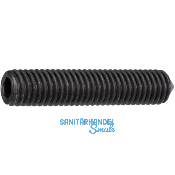 ISO4027 45H M 6x 40 blank Gewindestift mit Spitze und Innensechskant (DIN914)