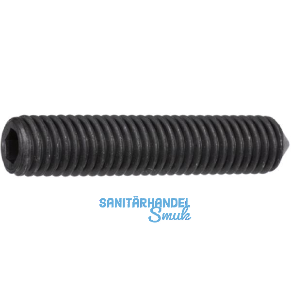 ISO4027 45H M 6x 30 blank Gewindestift mit Spitze und Innensechskant (DIN914)