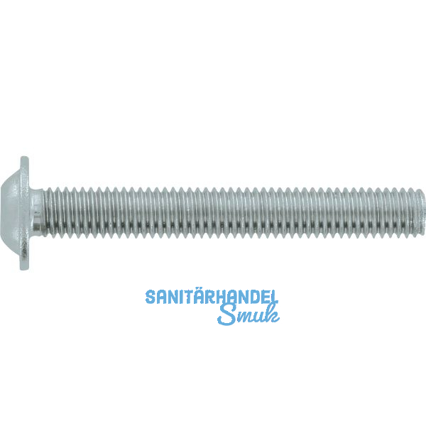 ISO7380-2 010.9 M 6x 14 verzinkt-blau Linsenschraube mit Flansch und ISK