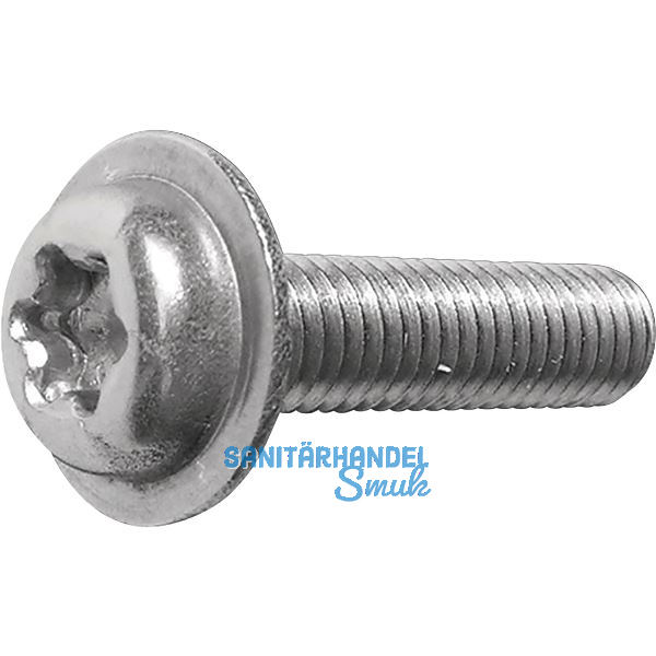 ecosyn-fix M 3x 12 Torx 10 Edelstahl A2 Flanschschraube f�r Apparatebau