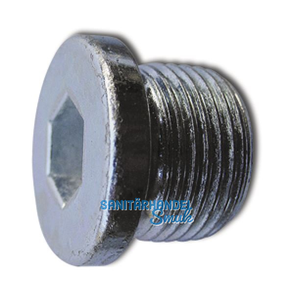 DIN908 5.8 M10x1 verzinkt Verschlussschraube zylindrisches, metr. Feingewinde