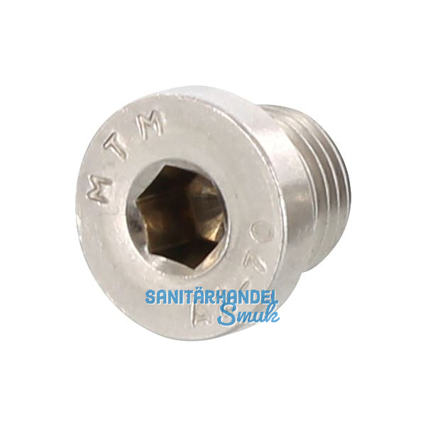 DIN908 M16x1,5 Edelstahl A2 Verschlussschraube zylindrisches, metr. Feingewinde