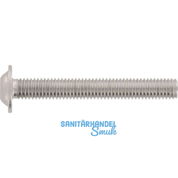 ISO7380-2 010.9 M 8x 25 verzinkt-blau Linsenschraube mit Flansch und ISK