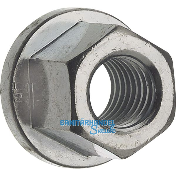 DIN6331/10 M24 verzinkt Sechskant-Flachbundmutter 1.5 d