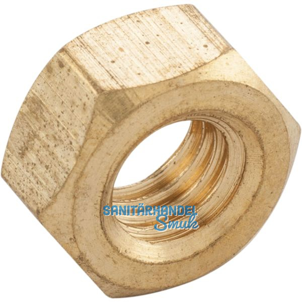 ISO4032 M 4 Messing blank Sechskantmutter