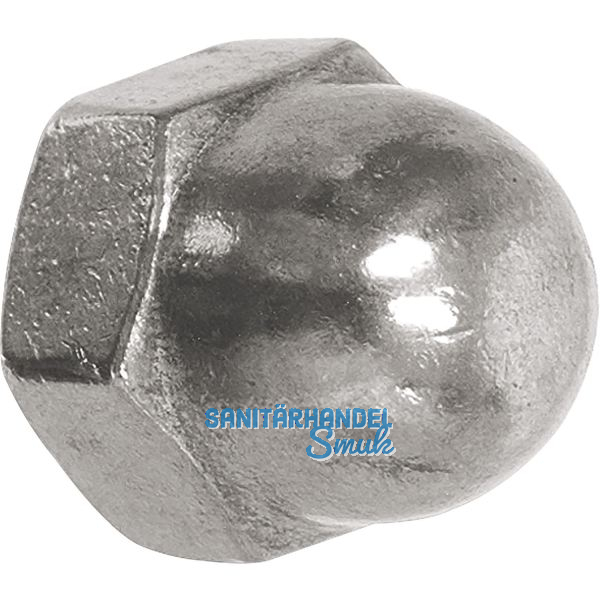 DIN1587/ 6 M12 verzinkt-blau Hutmutter hohe Form - Schl�sselweite nach ISO