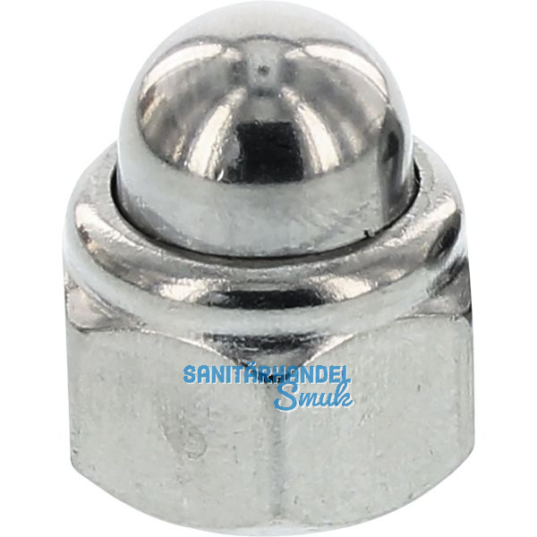 DIN986/ 8 M 5 verzinkt Sicherungs-Hutmutter mit Klemmteil