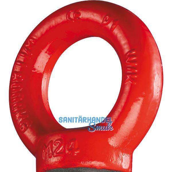 GK8 Ringmutter hochfest M10 rot mit CE Kennzeichnung