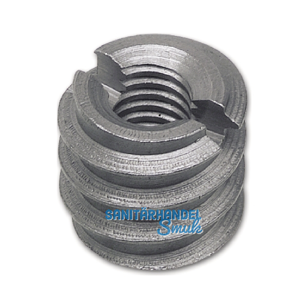 RAMPA Einschraubmuffe TYP B M 6x 12/AD:12 Edelstahl 1.4305 mit Schlitz