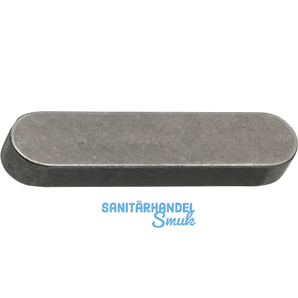 DIN6885A C45K 16x10x 50 blank Passfeder rundstirnig