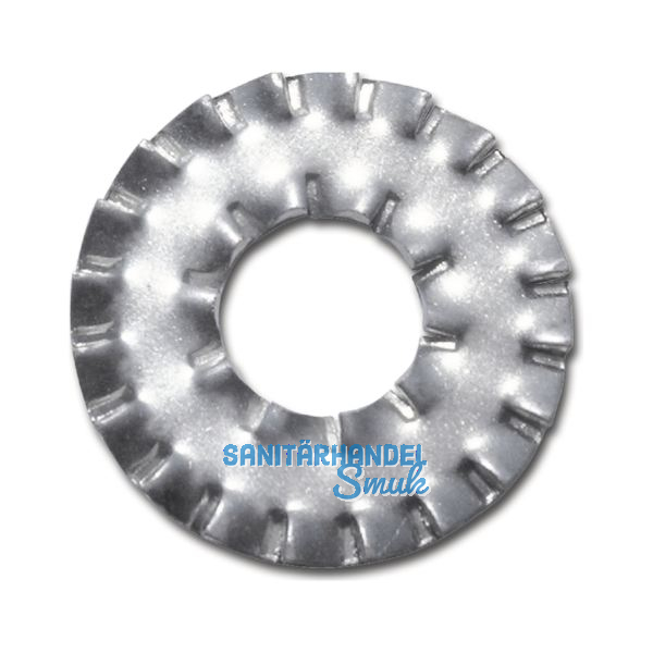 DIN6798A M 5 verzinkt F�cherscheibe DD doppelte Zahnung
