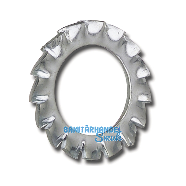 DIN6798A M24 verzinkt F�cherscheibe aussengezahnt