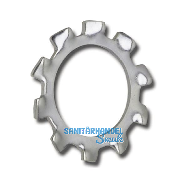 DIN6797A M 8 verzinkt Zahnscheibe aussengezahnt